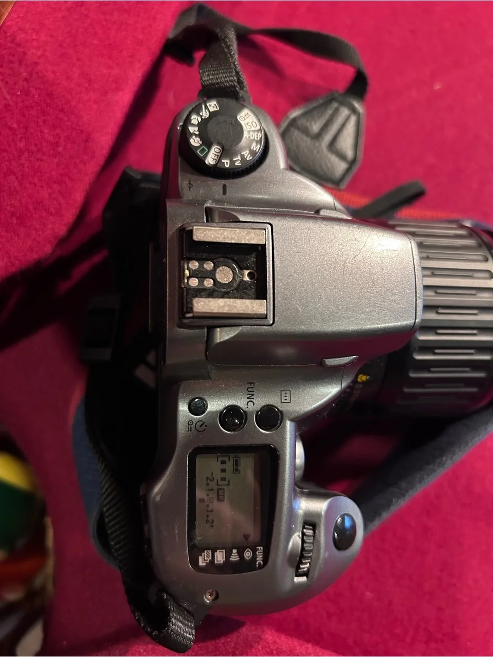 Canon Silver and Black DSLR with 35-80mm Lens